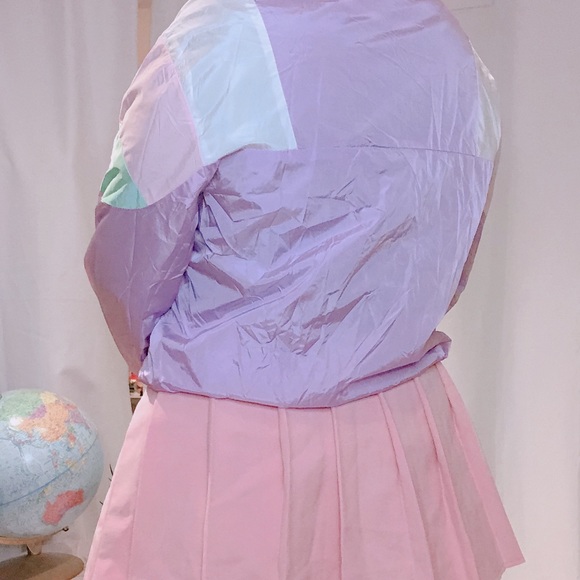 Pastel Colourblock Kawaii Windbreaker - Picture 2 of 4